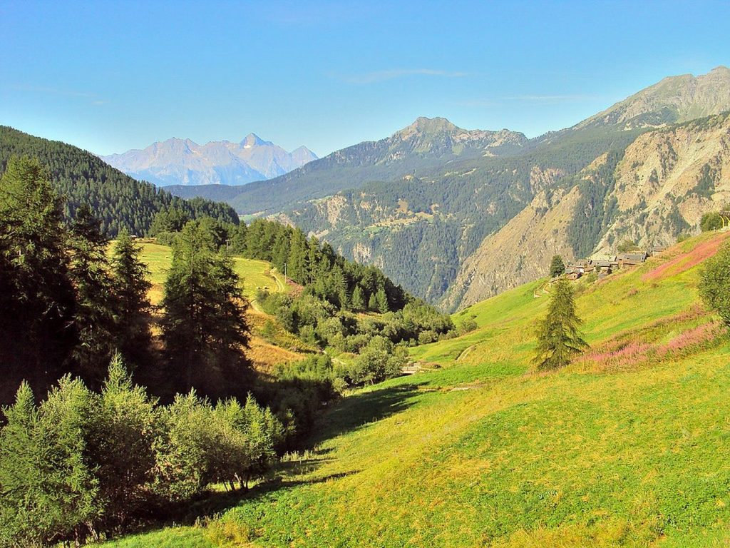 mountain landscape near Chamois